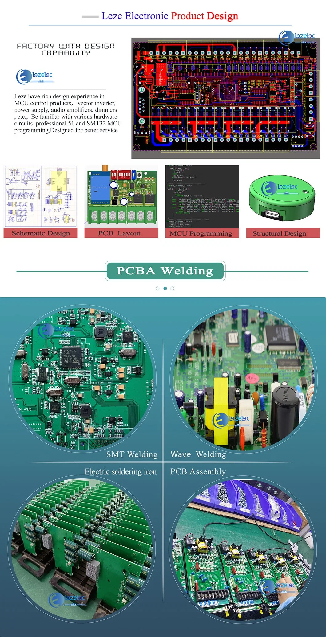Ire 50-P-Pw&COM PCB Layout Design Electronics Circuit Manufacturing One-Stop Service