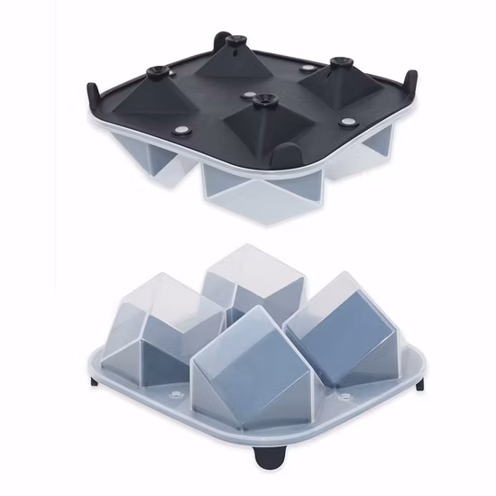 Hot Top Quality Silicone Special Ice Mold with Lid Square Ice Box